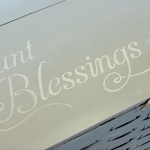 🍃  Handpainted Storage Basket  🍃  NWOT